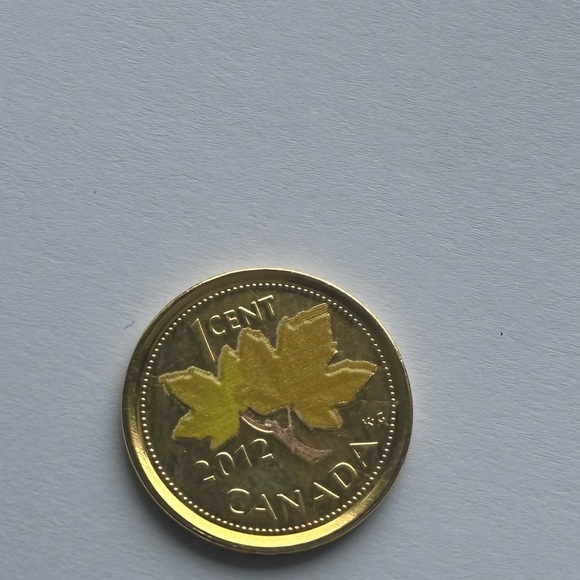 Canada 2012 Gold Plated One Cent Coin - Picture 8 of 8